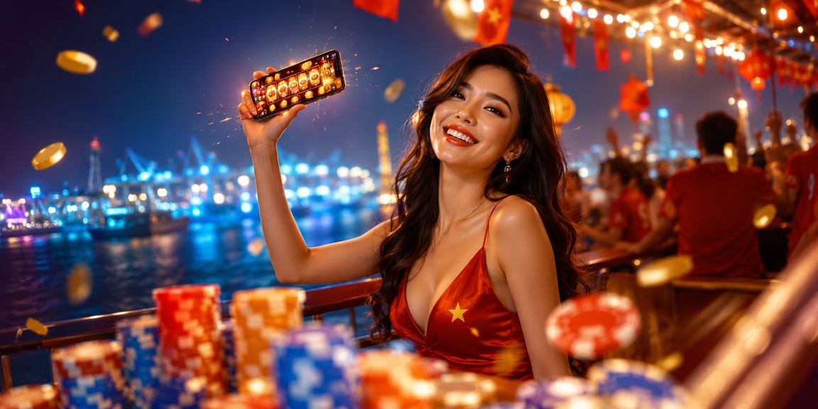 Người chơi tại Hải Phòng trải nghiệm slot game và khuyến mãi trên điện thoại tại chợ đêm