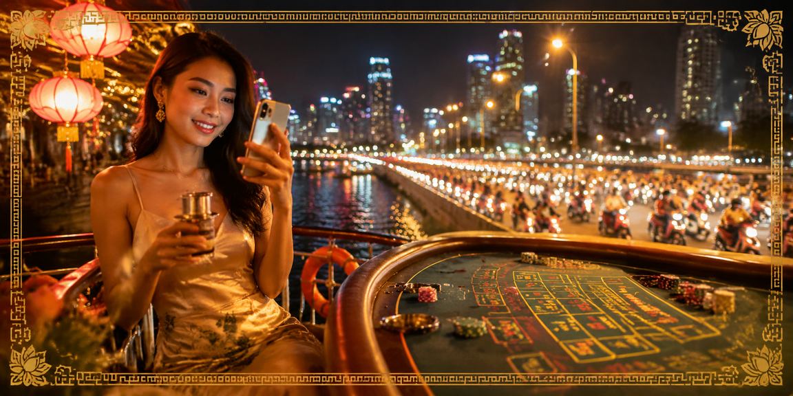 Người chơi Baccarat phong cách tại quán cà phê sang trọng TP. Hồ Chí Minh